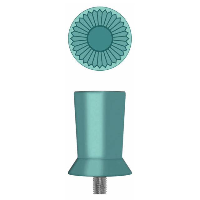 Hawe gummikopper nr. 9000 m/skrue turkis, 30 stk.