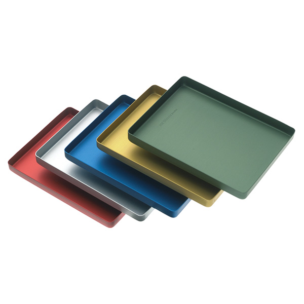 Aluminiumsbakke uperforeret halv str., gul, stk.