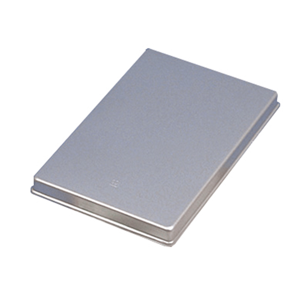 Directa låg til aluminiumsbakker, uperforeret, grå