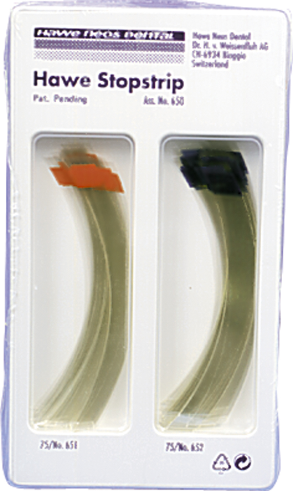 Hawe Stopstrip nr. 652, buede 10 mm blå, 100 stk.