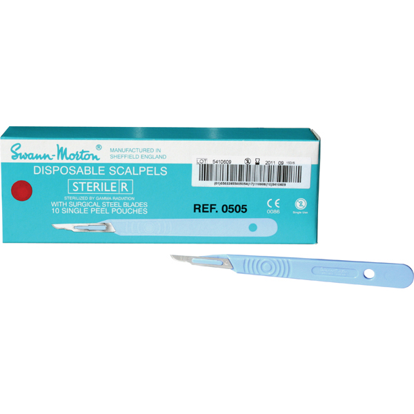 SM skalpeller nr. 15, sterile, 10 stk.