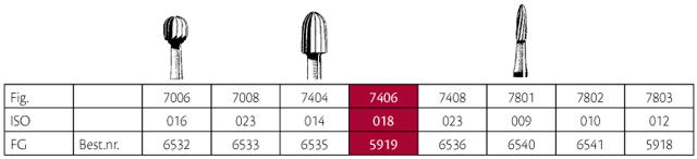 Jet HM pudsebor æg FG 7406 018, 5 stk.
