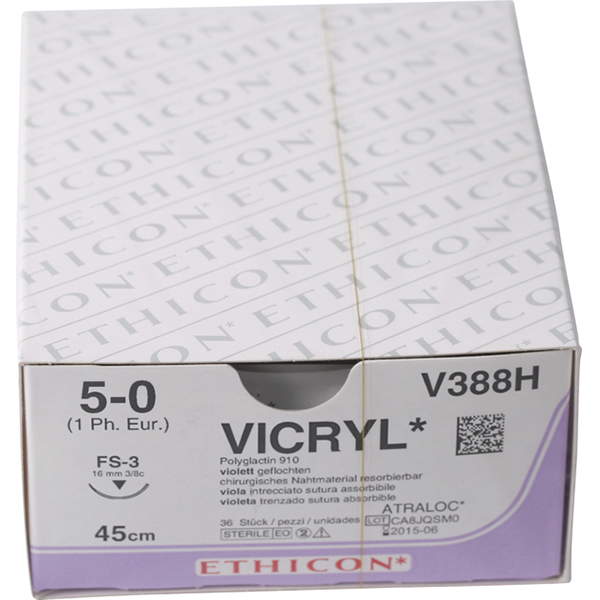 Ethicon sutur V388H 5-0 vicryl, 36 stk.