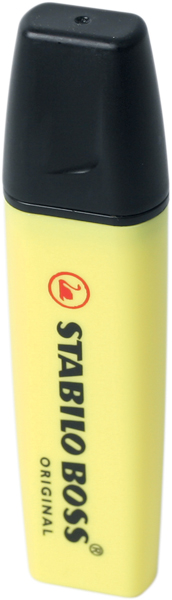 Overstregningspen gul, stk.