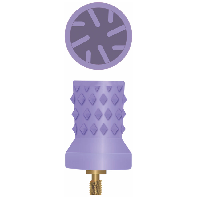 Hawe gummikopper nr. 9004 m/skrue violet, 30 stk.