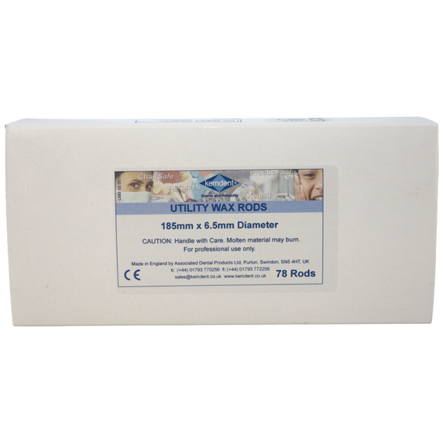 Kemdent Utility modelvoks stænger, rød, 500 g.