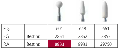 Arkansas-sten hvide RA 601XF/030, 5 stk.