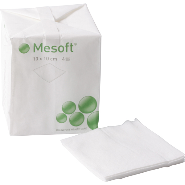 Mesoft S hvide 10 x 10 cm, 100 stk.
