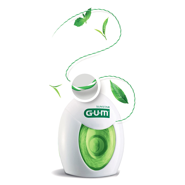 Gum Twisted Floss tandtråd vokset, 30 m