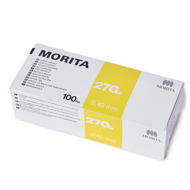 Morita kanyler 27G long, 0,4 x 35 mm, 100 stk.